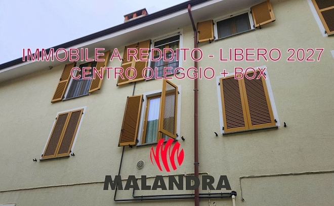 OLEGGIO - 3 LOCALI + BOX AUTO CENTRO 